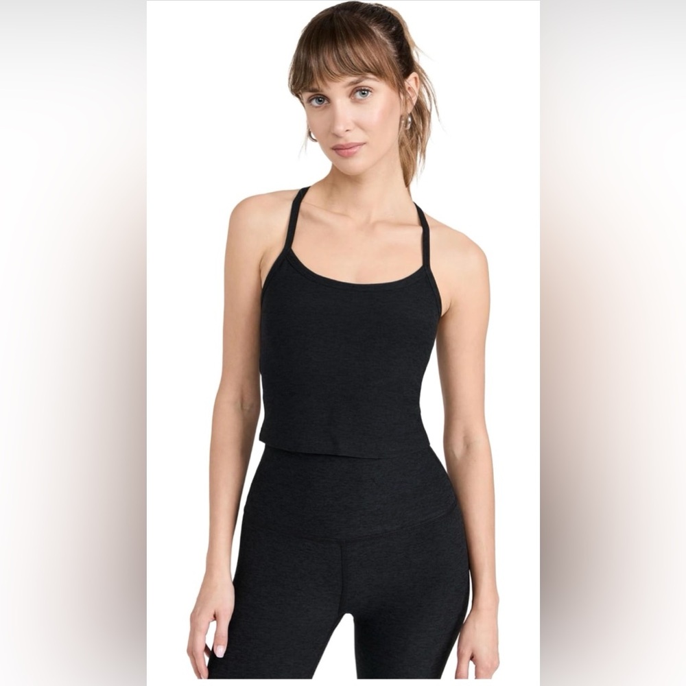 Beyond yoga spacedye slim racerback cropped tank